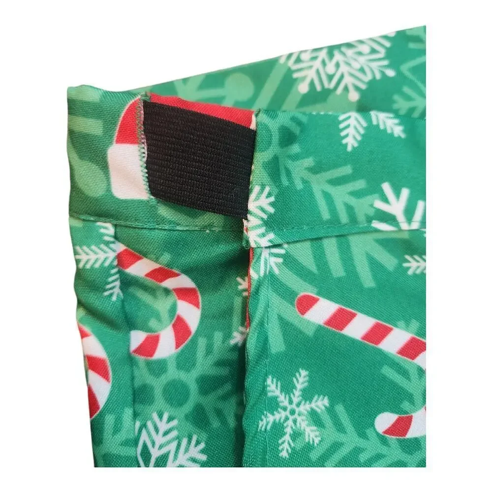 Offstream mens Christmas printed pants sz. 2XL 50-52 button and zip with elastic